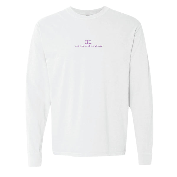 HI all you need is aloha. shadeTee plumeria pearl.