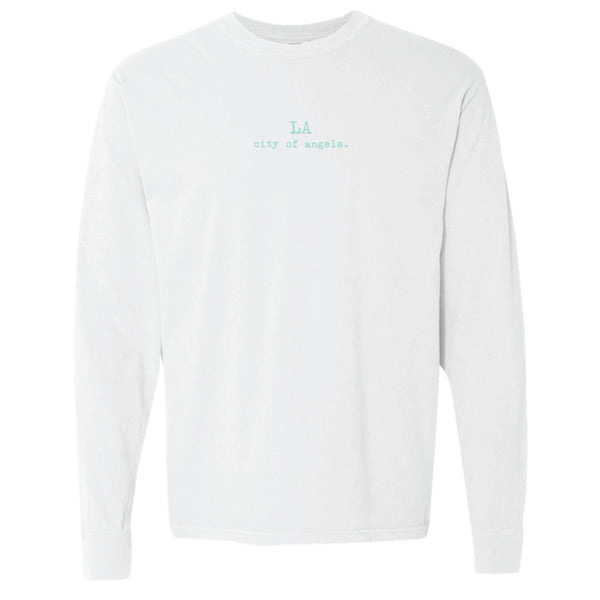 LA city of angels. shadeTee plumeria pearl.